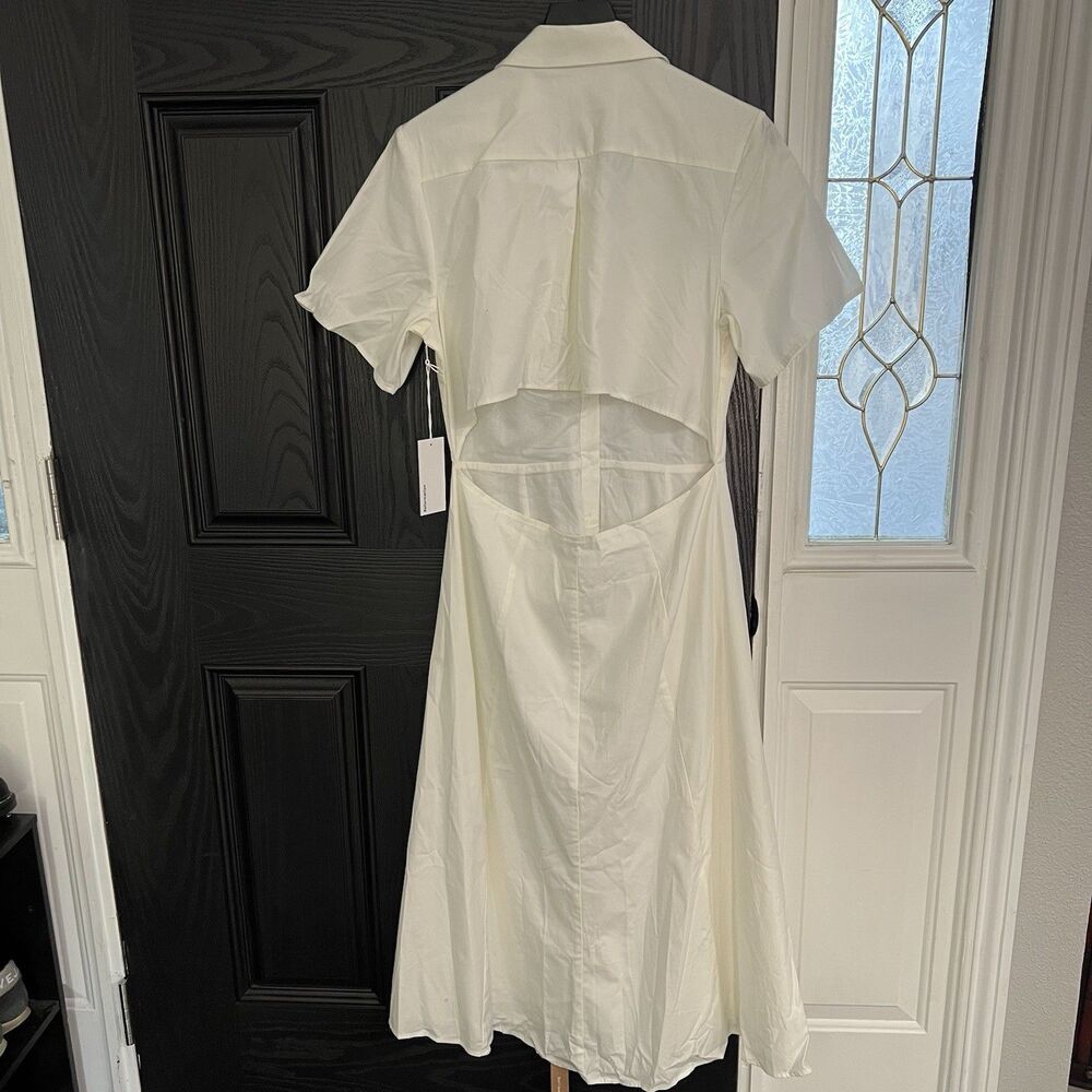 Reformation Dasha Dress Size 10 White - Picture 4 of 7